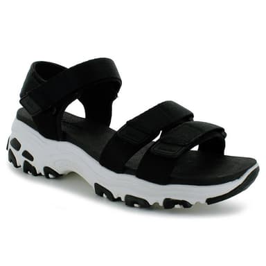 Сандали женские Skechers D'Lites - Fresh Catch черные 31514-BLK — Sport City Сандали женские Skechers D'Lites - Fresh Catch черные 31514-BLK