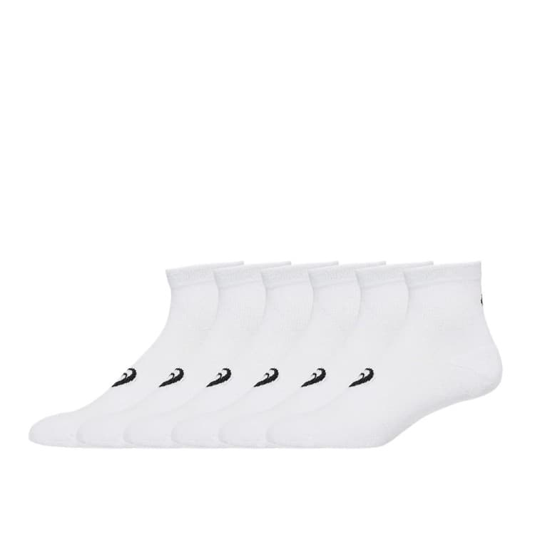 Носки Asics 6PPK QUARTER SOCK белые 3033B720-100 — Sport City Носки Asics 6PPK QUARTER SOCK белые 3033B720-100