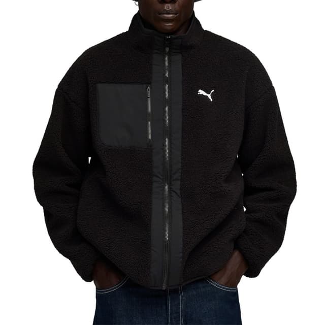 Куртка чоловіча Puma Reversible Sherpa Jacket чорна 68837101 — Sport City Куртка чоловіча Puma Reversible Sherpa Jacket чорна 68837101