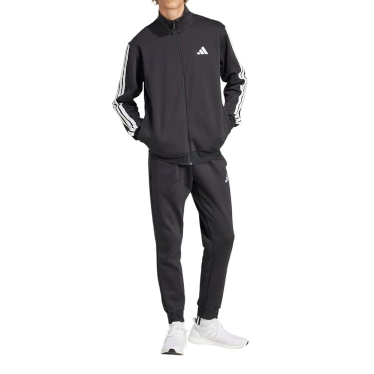 Костюм чоловічий Adidas M 3S FL TT TS чорний JI8878 — Sport City Костюм чоловічий Adidas M 3S FL TT TS чорний JI8878