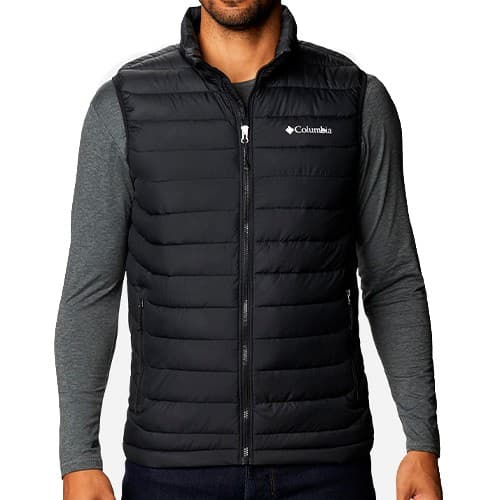Жилет чоловічий Columbia Powder Lite™ II Vest чорний 2086971-010 — Sport City Жилет чоловічий Columbia Powder Lite™ II Vest чорний 2086971-010