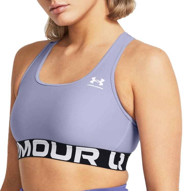 Бра женский Under Armour UA HG Authentics Mid Branded голубой 1383544-539 — Sport City Бра женский Under Armour UA HG Authentics Mid Branded голубой 1383544-539