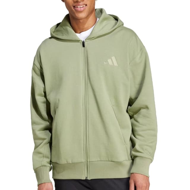 Толстовка чоловіча Adidas M A SZN FL FZ оливкова IY4161 — Sport City Толстовка чоловіча Adidas M A SZN FL FZ оливкова IY4161