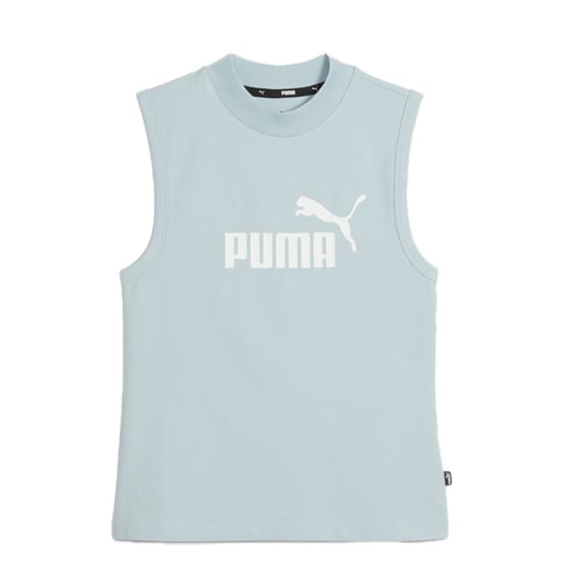 Майка жіноча Puma ESS Slim Logo Tank блакитна 67369522 — Sport City Майка жіноча Puma ESS Slim Logo Tank блакитна 67369522