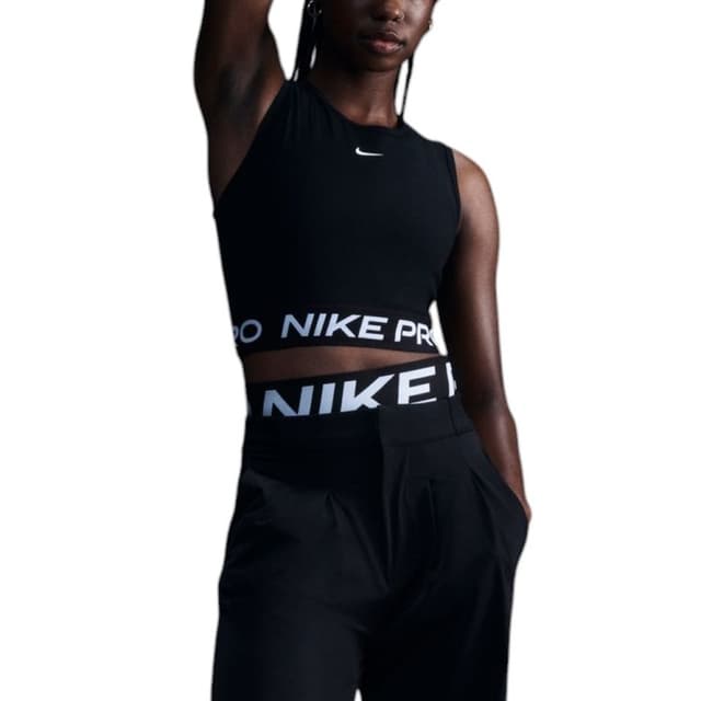 Майка жіноча Nike NIKE PRO DF 365 CROP TANK чорна FZ3615-010 — Sport City Майка жіноча Nike NIKE PRO DF 365 CROP TANK чорна FZ3615-010