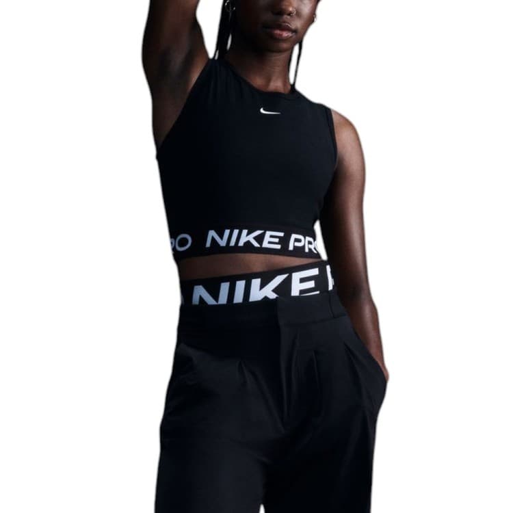 Майка женская Nike NIKE PRO DF 365 CROP TANK черная FZ3615-010 — Sport City Майка женская Nike NIKE PRO DF 365 CROP TANK черная FZ3615-010