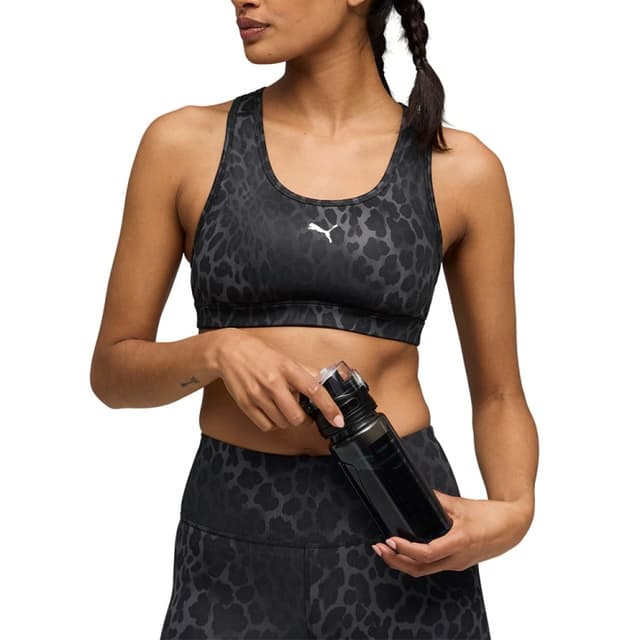 Бра жіночий Puma 4KEEPS Bra - Padded - Spotted Haze чорний 52851101 — Sport City Бра жіночий Puma 4KEEPS Bra - Padded - Spotted Haze чорний 52851101