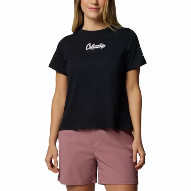Футболка жiноча Columbia Rolling Bend™ Graphic SS чорна 2120021-010 — Sport City Футболка жiноча Columbia Rolling Bend™ Graphic SS чорна 2120021-010