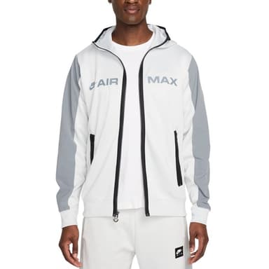Толстовка чоловіча Nike M NSW AIR MAX PK FZ HOODIE біла HQ4899-025 — Sport City Толстовка чоловіча Nike M NSW AIR MAX PK FZ HOODIE біла HQ4899-025