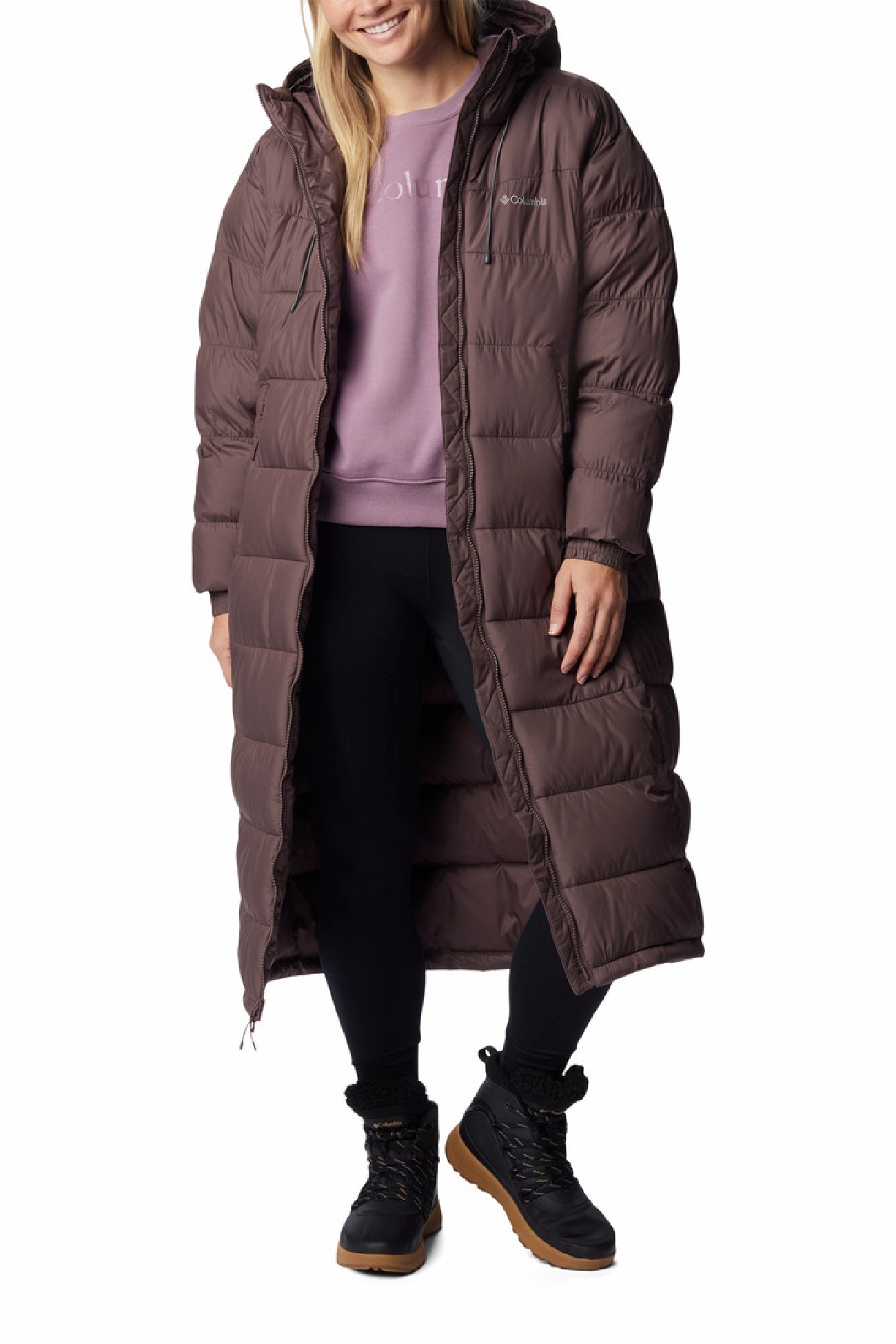Куртка женская Columbia Pike Lake™ II Long Jacket коричневая 2051351-263 изображение 6