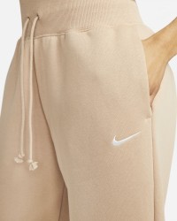 Брюки женские Nike W NSW PHNX FLC HR OS PANT бежевые DQ5887-200 изображение 4