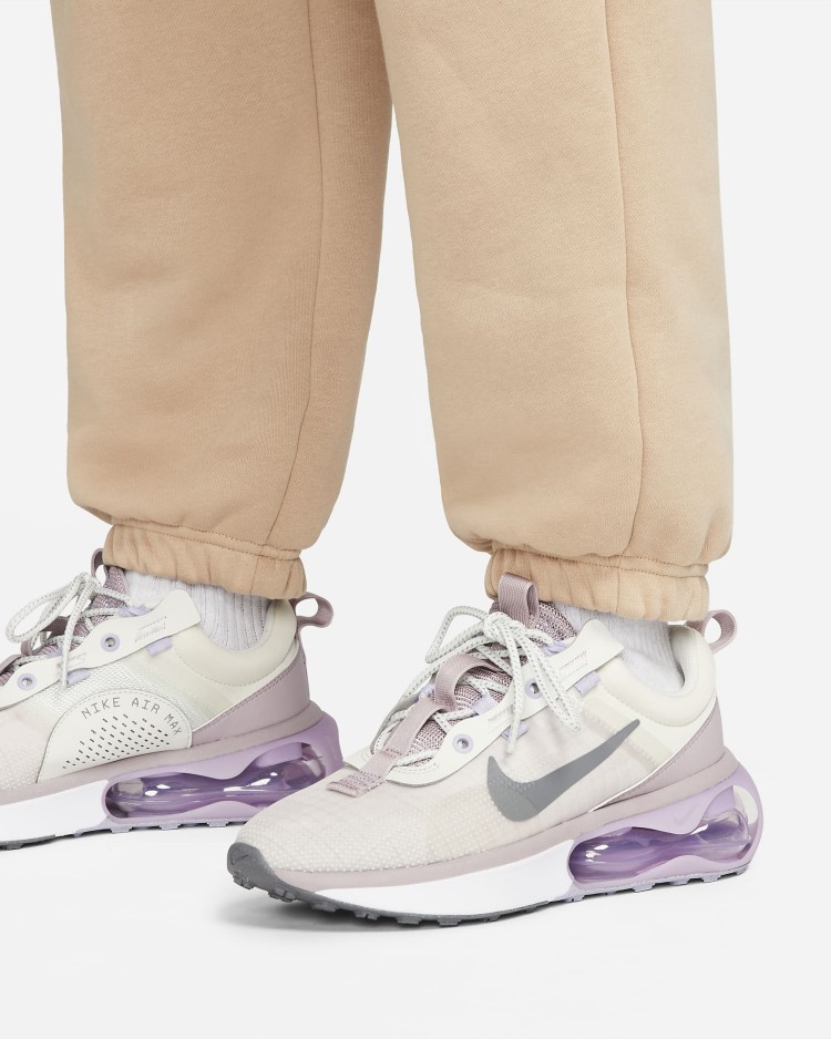 Брюки женские Nike W NSW PHNX FLC HR OS PANT бежевые DQ5887-200 изображение 5