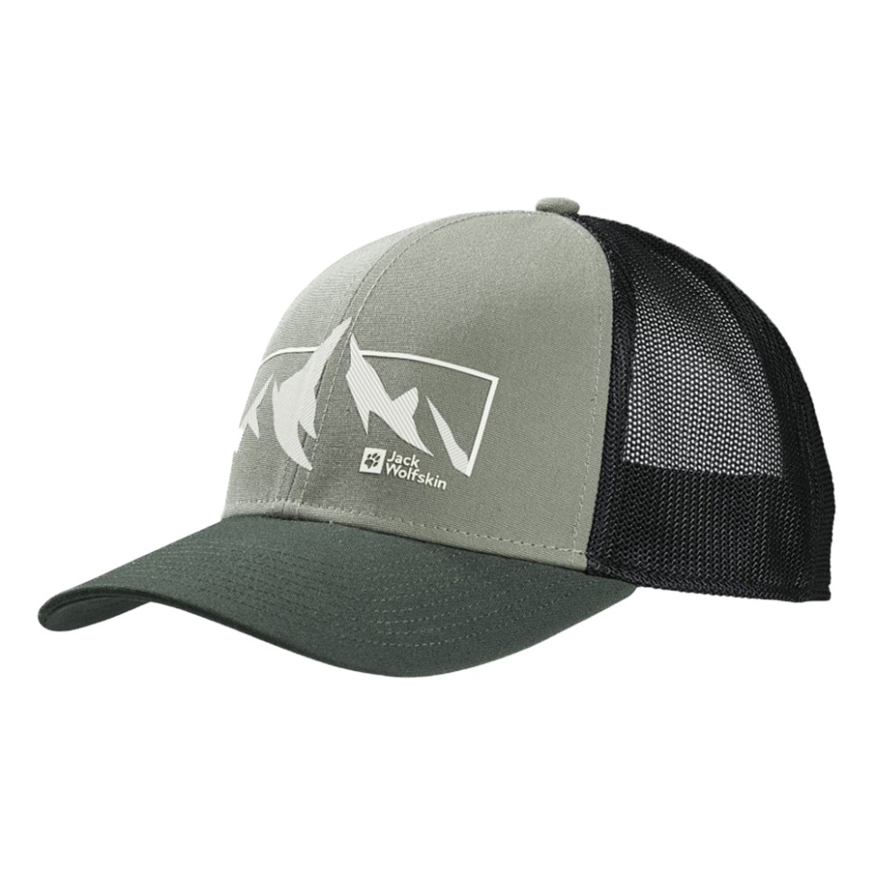 Бейсболка Jack Wolfskin BRAND CAP зеленая 1911242-4311 изображение 1