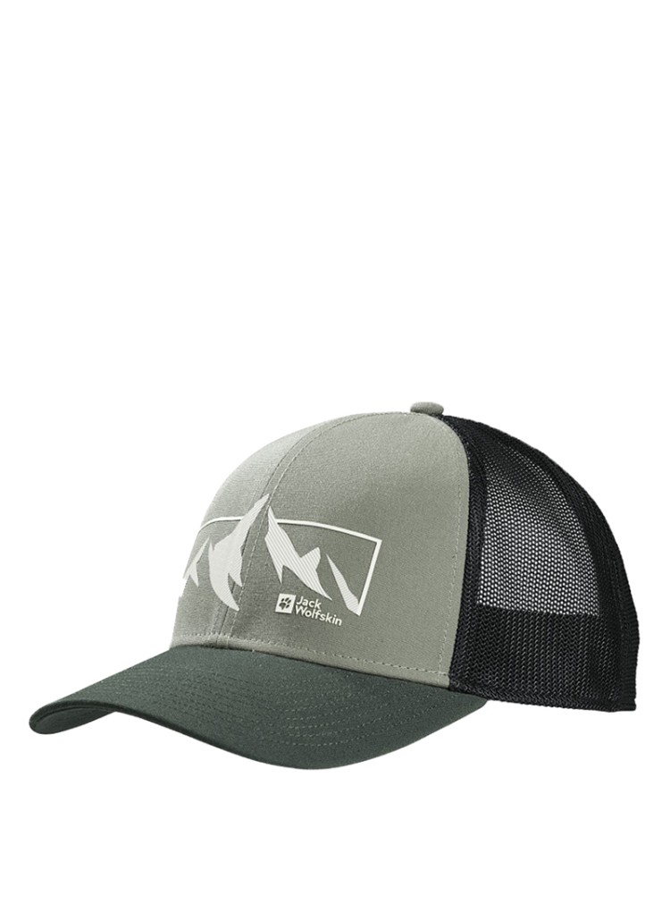 Бейсболка Jack Wolfskin BRAND CAP зеленая 1911242-4311 изображение 2