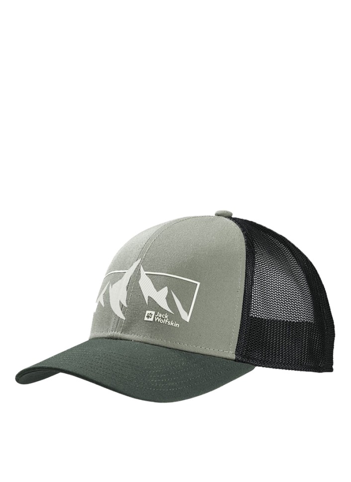 Бейсболка Jack Wolfskin BRAND CAP зеленая 1911242-4311 изображение 2