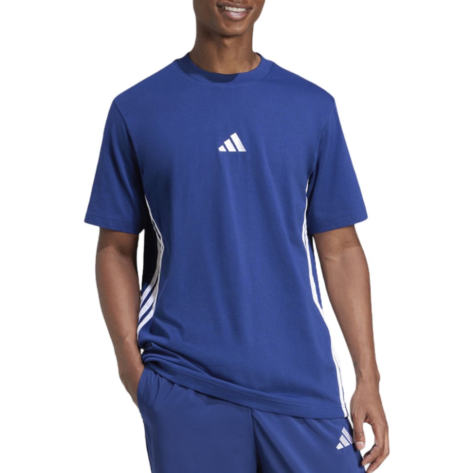 Футболка мужская Adidas M 3S SJ T синяя JE6399 изображение 1