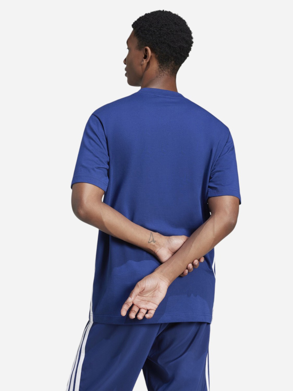 Футболка чоловіча Adidas M 3S SJ T синя JE6399 изображение 3