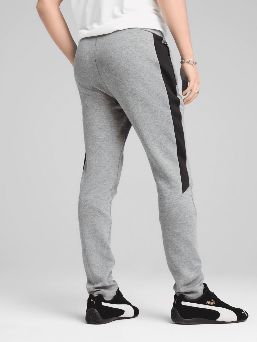 Штани чоловічі Puma EVOSTRIPE CORE Pants сірі 63153303 — фото 3