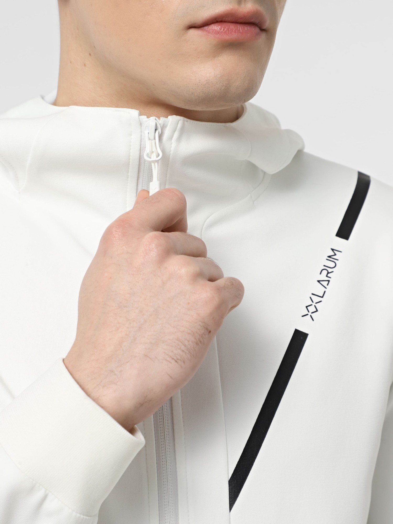 Вітрівка чоловіча Larum Fletcher біла 102506-100 изображение 5