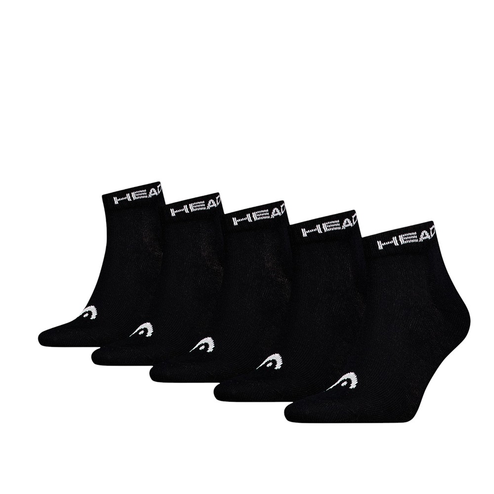 Носки унисекс HEAD ELEMENTS ALL SPORTS QUARTER 5P ECOM черные 701232769001