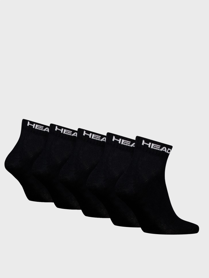 Шкарпетки унісекс HEAD ELEMENTS ALL SPORTS QUARTER 5P ECOM чорні 701232769001 изображение 3