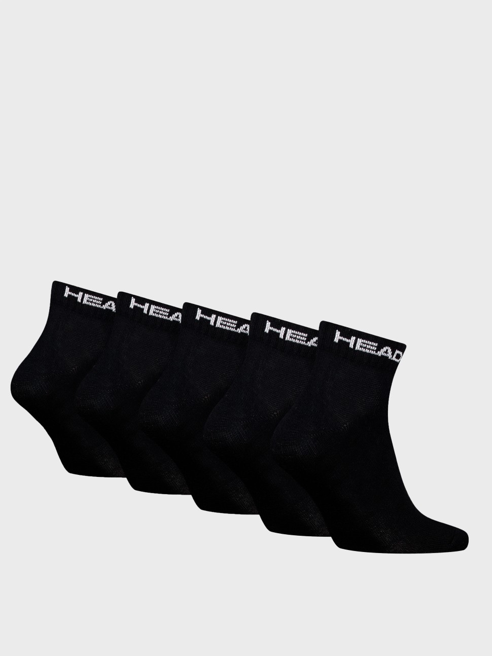 Шкарпетки унісекс HEAD ELEMENTS ALL SPORTS QUARTER 5P ECOM чорні 701232769001 — фото 3