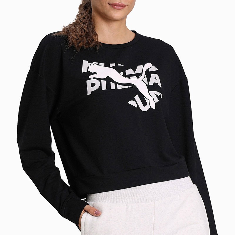Толстовка женская Puma Modern Sports Crew черная 58353901 изображение 4