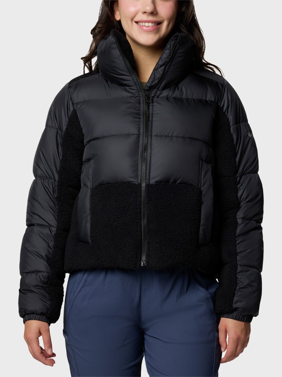 Куртка жіноча Columbia Leadbetter Point II Sherpa Hybrid бузкова 2085601-010 — фото 2