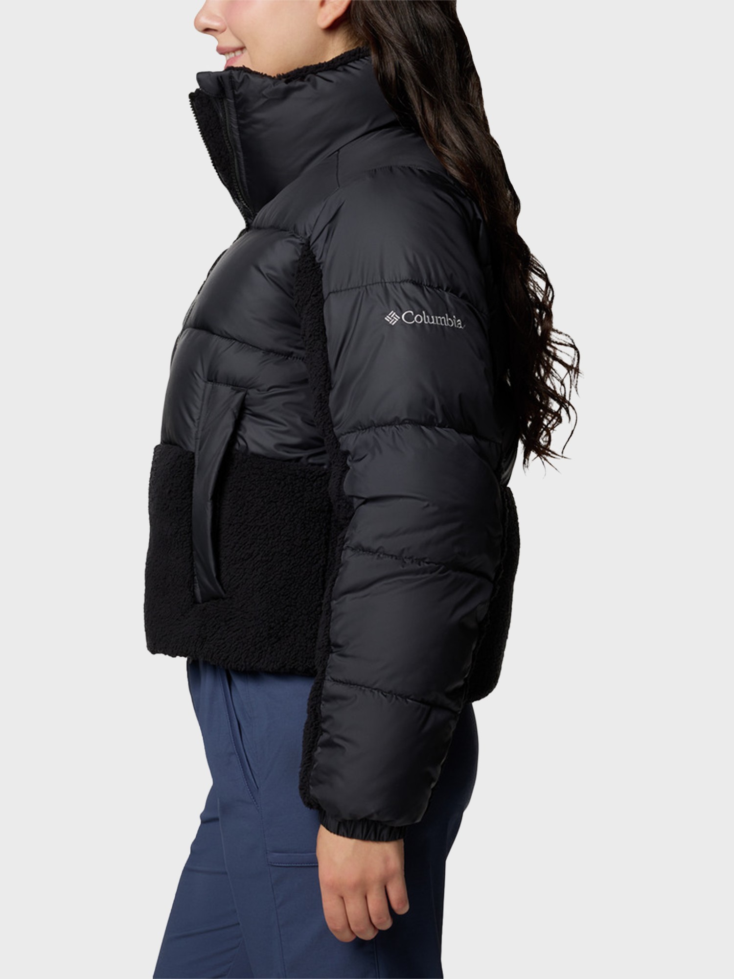 Куртка жіноча Columbia Leadbetter Point II Sherpa Hybrid бузкова 2085601-010 изображение 3