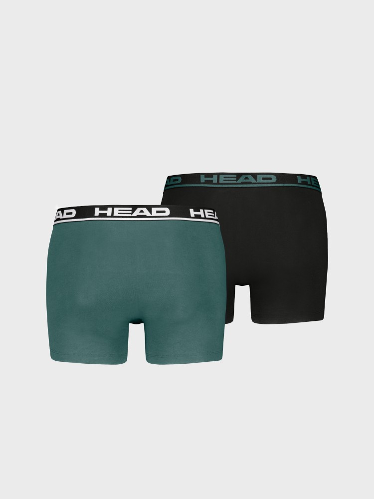 Боксери чоловічі HEAD BASIC BOXER 2P зелені 701202741029 изображение 3