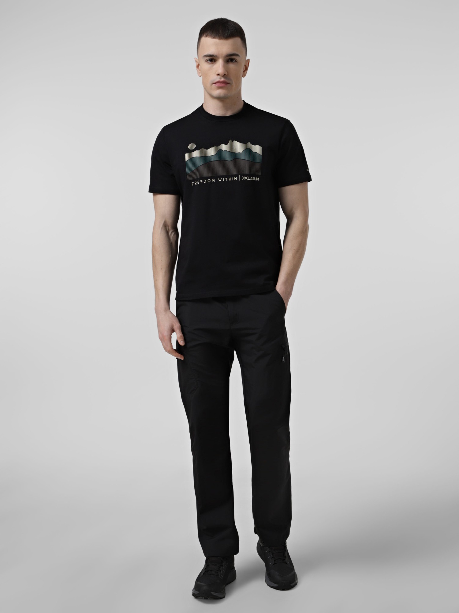 Штани чоловічі Larum Fyralis чорні 102601-010 изображение 6