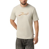 Футболка мужская Adidas M CAFE SCRIPT T бежевая KB2505 изображение 1