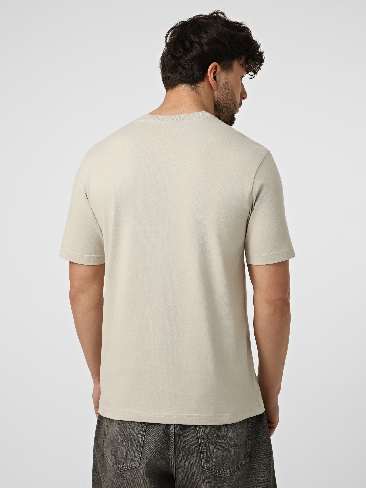 Футболка мужская Adidas M CAFE SCRIPT T бежевая KB2505 изображение 3