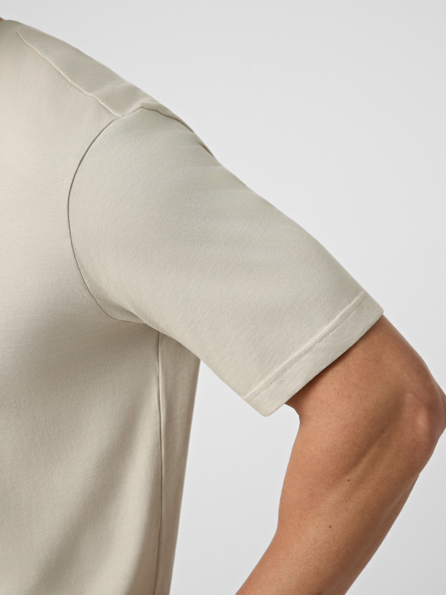 Футболка мужская Adidas M CAFE SCRIPT T бежевая KB2505 изображение 5