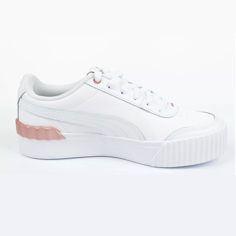 Кроссовки женские Puma Carina Lift Metallic Pop Wns белые 38319402 — фото 2