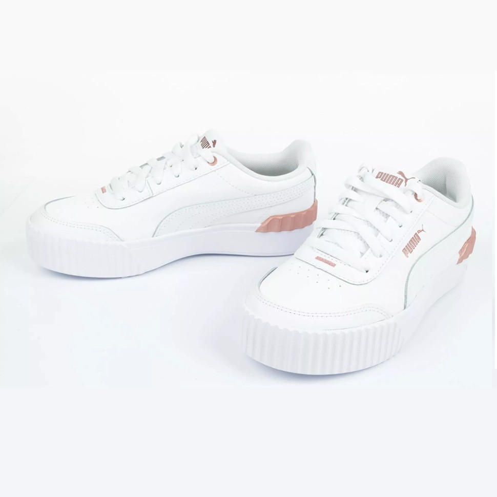 Кроссовки женские Puma Carina Lift Metallic Pop Wns белые 38319402 — фото 3