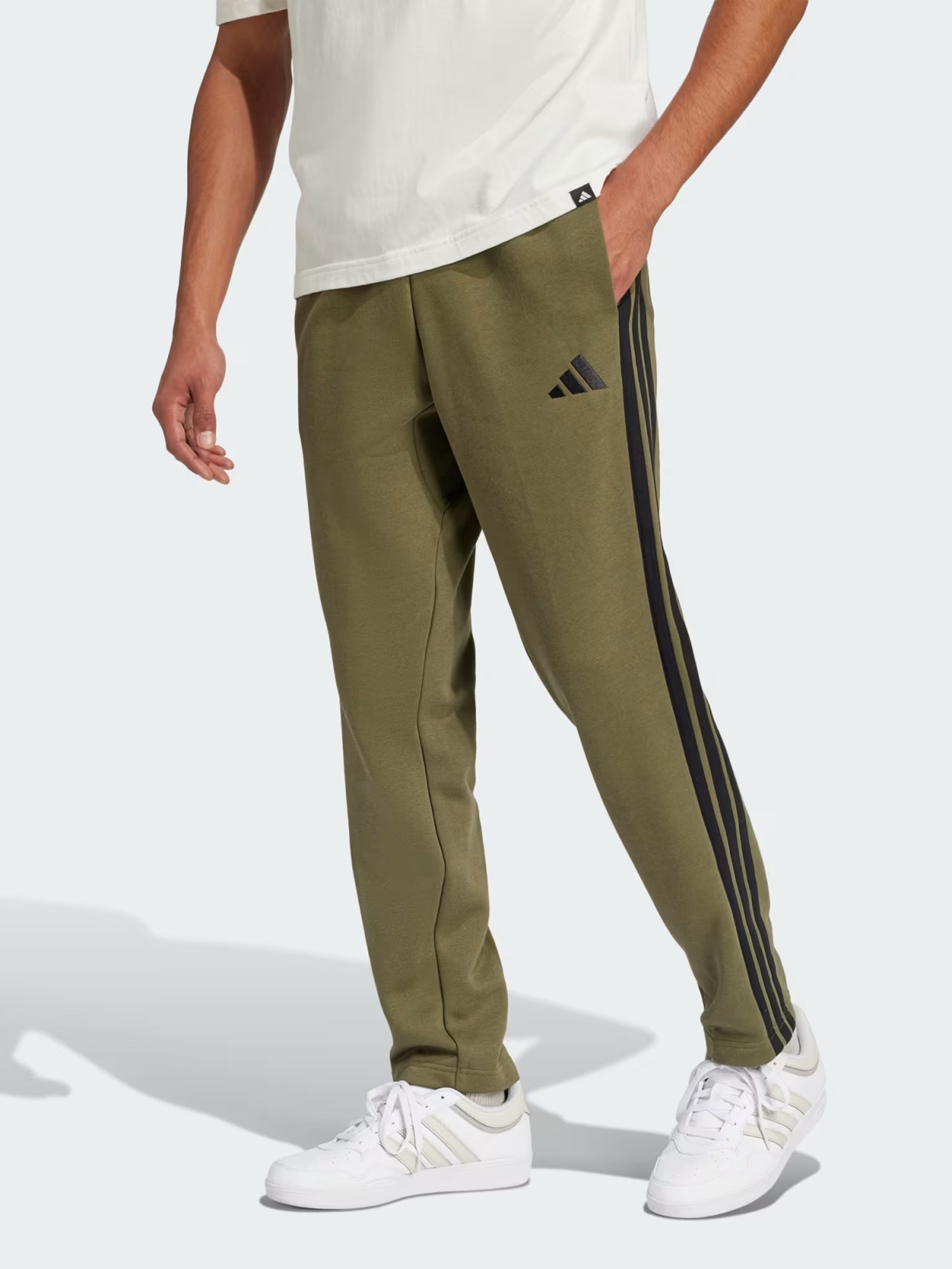 Штани чоловічі Adidas M 3S FL O PT оливкові JE6331 изображение 2