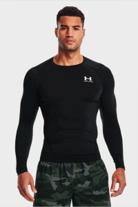 Футболка чоловіча Under Armour Ua Hg Armour Comp Ls чорна 1361524-001 изображение 2