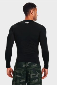Футболка чоловіча Under Armour Ua Hg Armour Comp Ls чорна 1361524-001 изображение 3