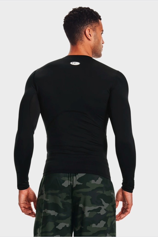 Футболка чоловіча Under Armour Ua Hg Armour Comp Ls чорна 1361524-001 изображение 3