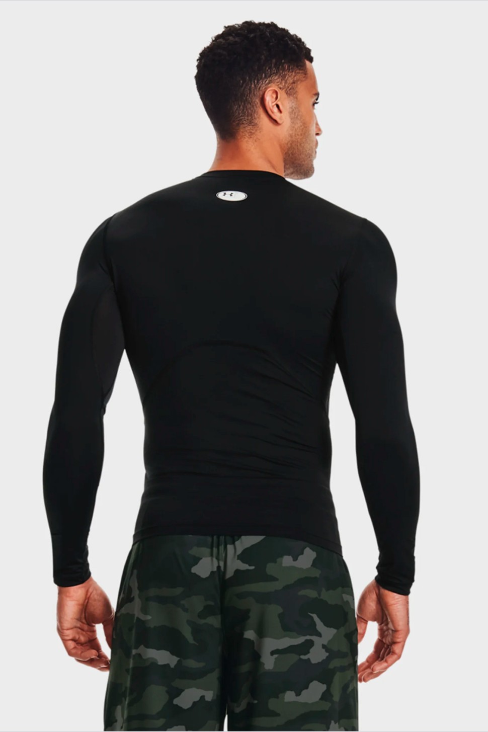Футболка чоловіча Under Armour Ua Hg Armour Comp Ls чорна 1361524-001 — фото 3