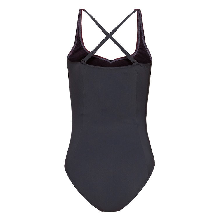 Жіночий купальник Arena W Isabel Light Cross Back One сірий 004713-590  изображение 2