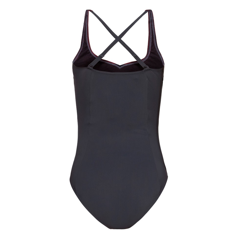 Жіночий купальник Arena W Isabel Light Cross Back One сірий 004713-590  изображение 2