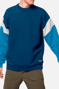 Толстовка чоловіча Jack Wolfskin 365 Crew M синя 1709821-1134 изображение 2