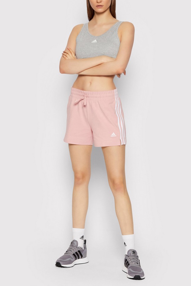 Шорти женские Adidas W 3S Sj Sho розовые HD1809 изображение 2