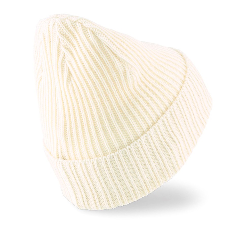 Шапка Puma Ribbed Classic Cuff Beanie бежева 02403804 — фото 2