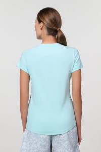 Футболка женская Puma Tape Tee W голубая 67132520 изображение 3