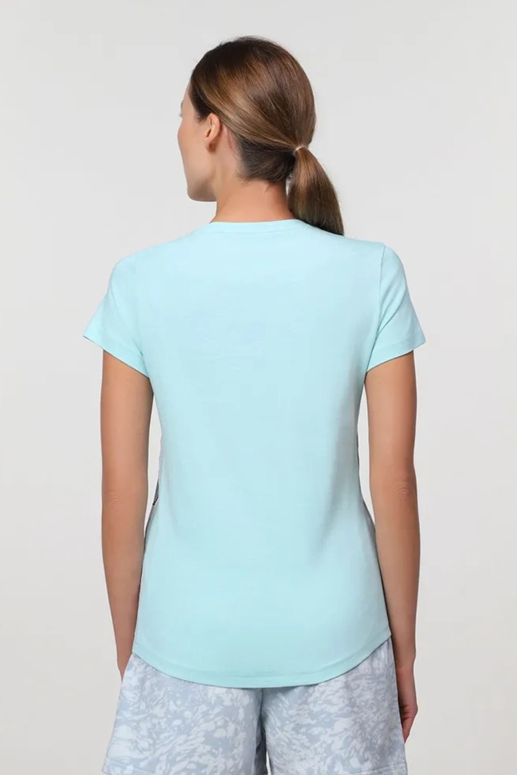 Футболка женская Puma Tape Tee W голубая 67132520 изображение 3