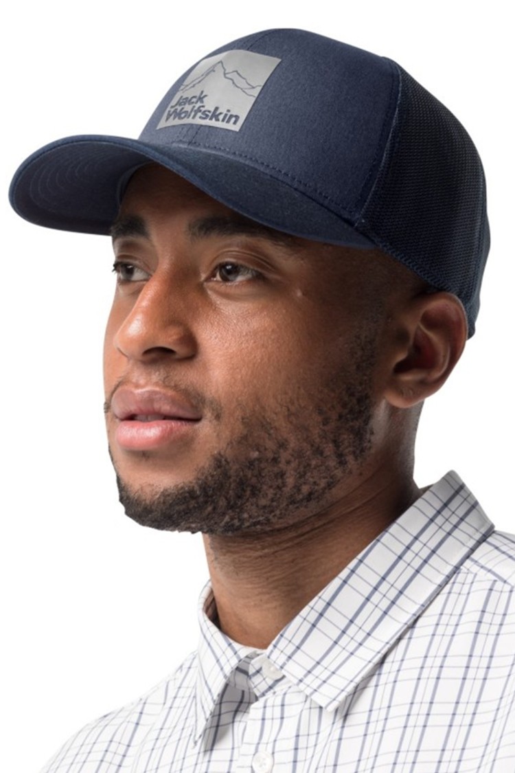 Бейсболка унисекс Jack Wolfskin BRAND CAP темно-синяя 1911241-1010 изображение 2