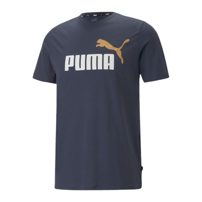 Футболка мужская Puma ESS+ 2 Col Logo Tee синяя 58675915